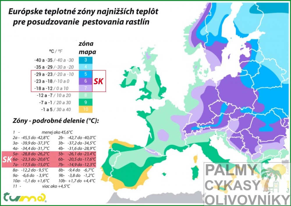 Klimatické zóny pestovania exotických rastlín