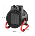 Elektrický ohrievač 1000/2000W 