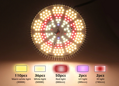 LED Grow Light 200 LED rastová o122mm E27 220V