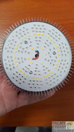 LED Grow Light 200 LED plné spektrum o122mm E27 220V