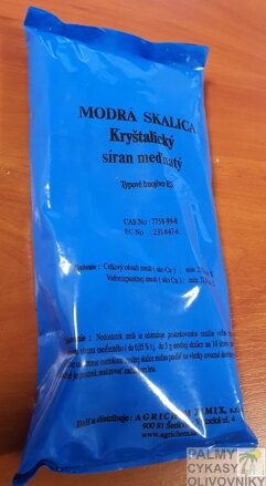 Modrá skalica 1kg - síran meďnatý