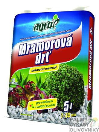 Agro mramorová drť 4-7mm 5L 