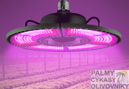 LED GROW lampa formovateľná 80W/200W o24cm E27 220V